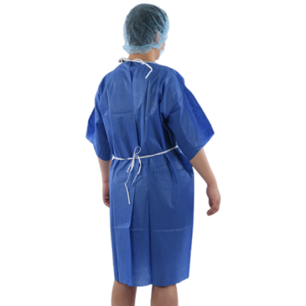 TASK MEDICAL HALF SLEEVES PATIENT GOWN - (CARTON OF 50)