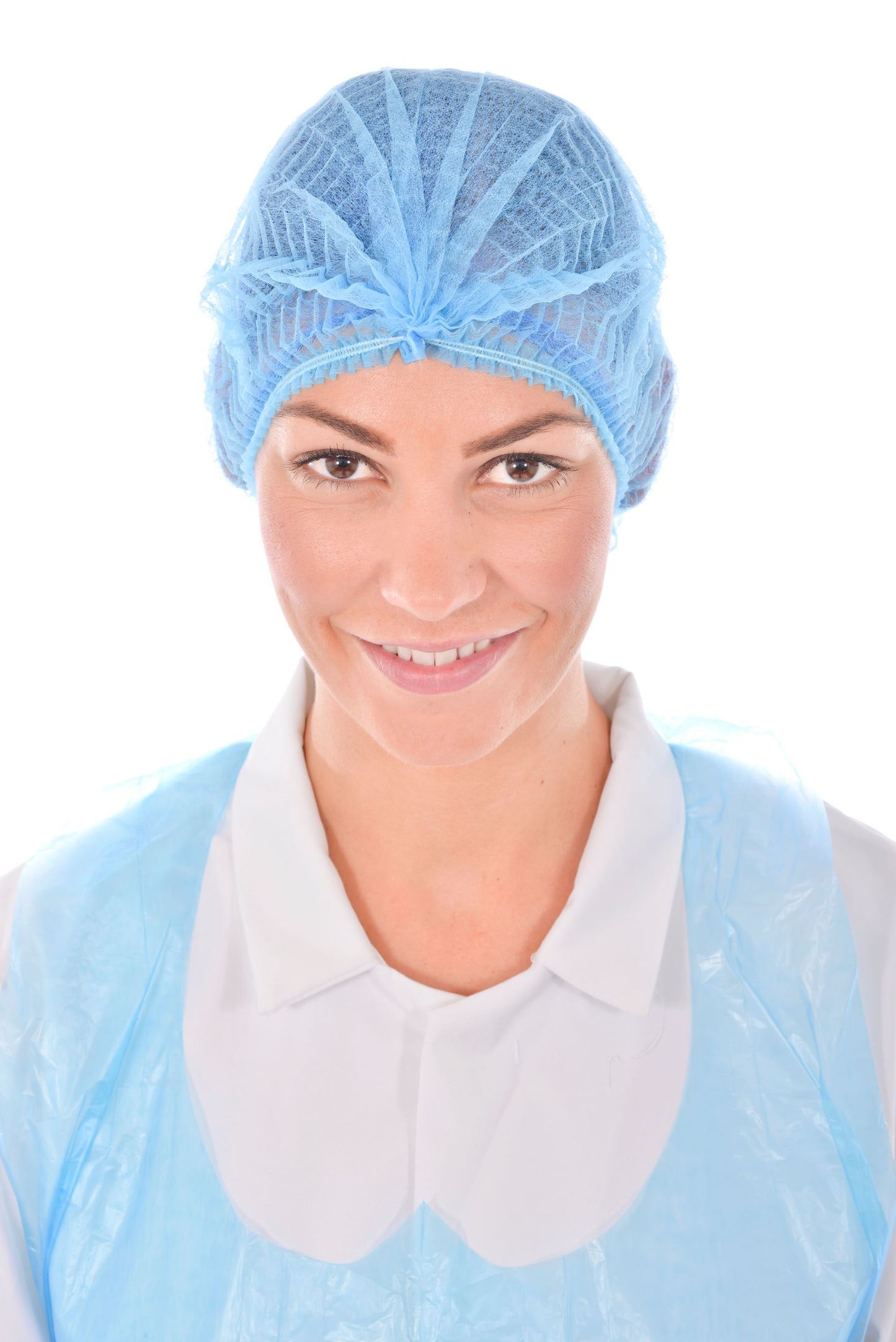 TASK MEDICAL NON-WOVEN DISPOSABLE MOB CAPS 21" 12GSM DOUBLE ELASTIC BRIM