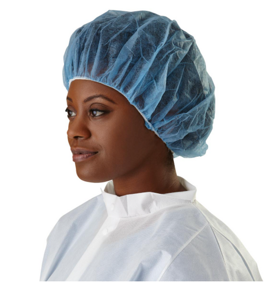 TASK NON-WOVEN DISPOSABLE BOUFFANT CAPS 21" 18GSM