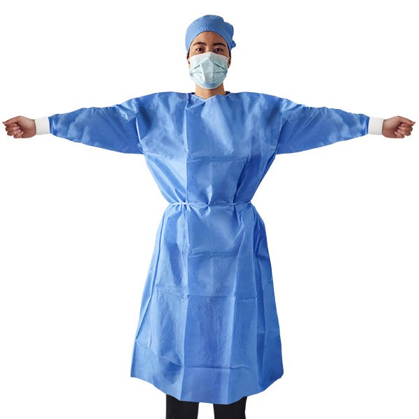 TASK SMS BLUE ISOLATION GOWN 25GSM - CARTON OF 50