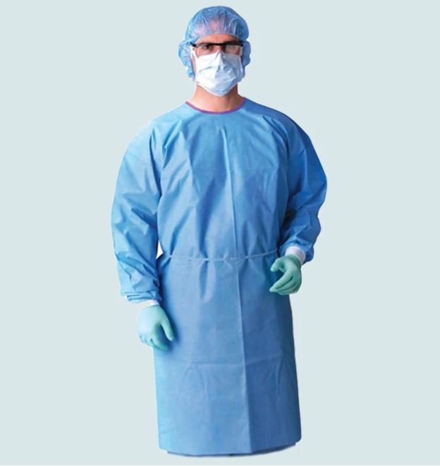 TASK SMS BLUE ISOLATION GOWN 25GSM - CARTON OF 50