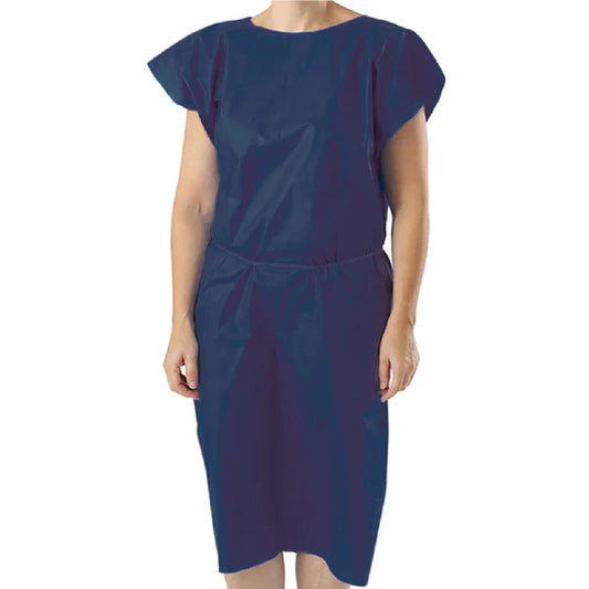 TASK X-RAY PATIENT EXAMINATION GOWN SLEEVELESS NON-WOVEN DARK BLUE