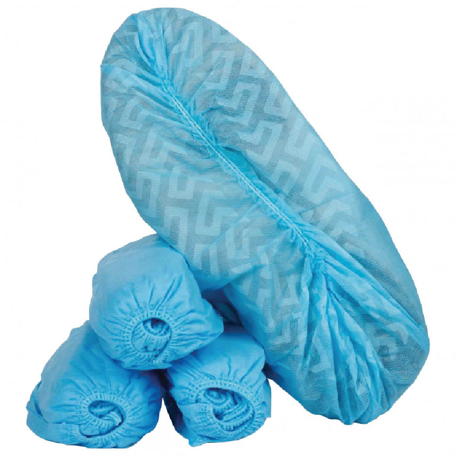TASK NON-SKID NON-WOVEN BLUE DISPOSABLE SHOE COVER