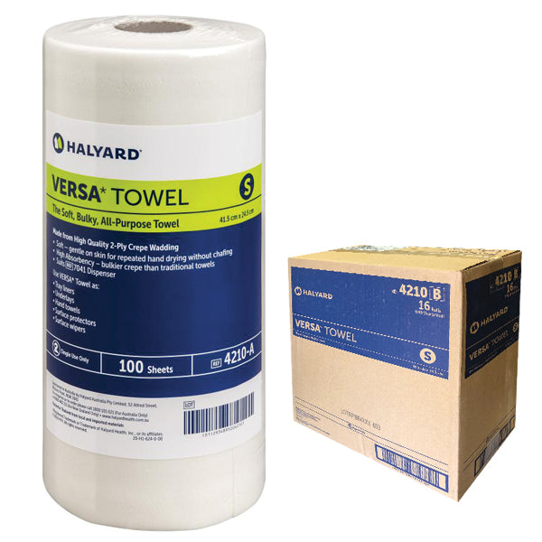 HALYARD 4210 PERFORATED VERSA TOWEL - (24.5 X 41.5) - SMALL - CARTON OF 16