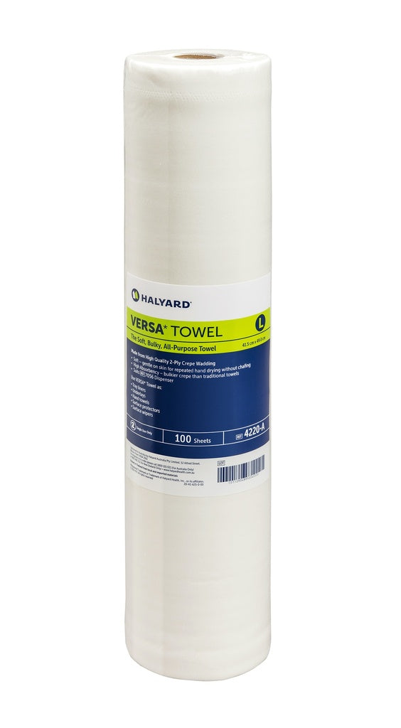 HALYARD 4220 PERFORATED VERSA TOWEL LARGE (49CM X 41.5CM) - CARTON OF 8