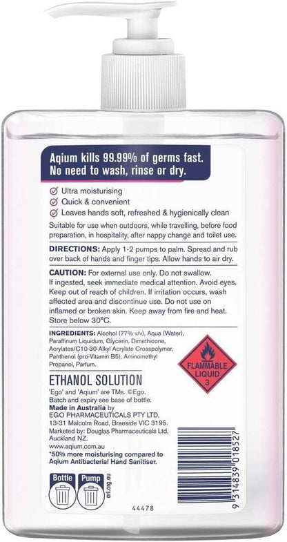 AQIUM HAND SANITISER GEL PUMP
