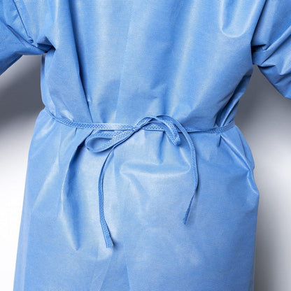 TASK SMS BLUE ISOLATION GOWN 25GSM - CARTON OF 50