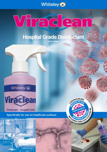VIRACLEAN HOSPITAL GRADE DISINFECTANT CLEANER